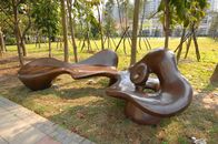 Decorative Garden Casting Copper Sculpture Color Painted 3.5 Meter Length
