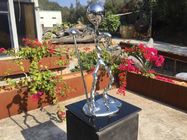 Stainless Steel Metal Figure Sculpture Mirror Polished For Home Decoration