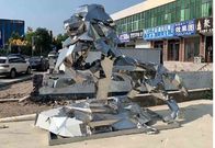Handicraft 316L Stainless Steel Metal Lion Sculpture