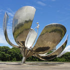 Mirror Polished 316L Stainless Steel Sculpture 4.0 meter height