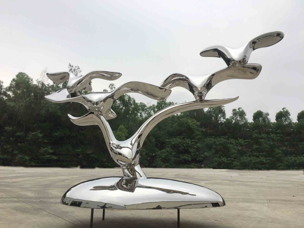 Custom Size Stainless Steel Metal Animal Sculptures For Garden Ornaments