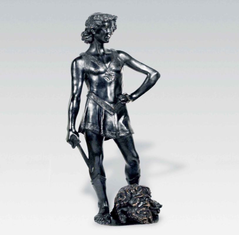 Color Painted Indoor Metal Sculptures , Customized Bronze Sculptures