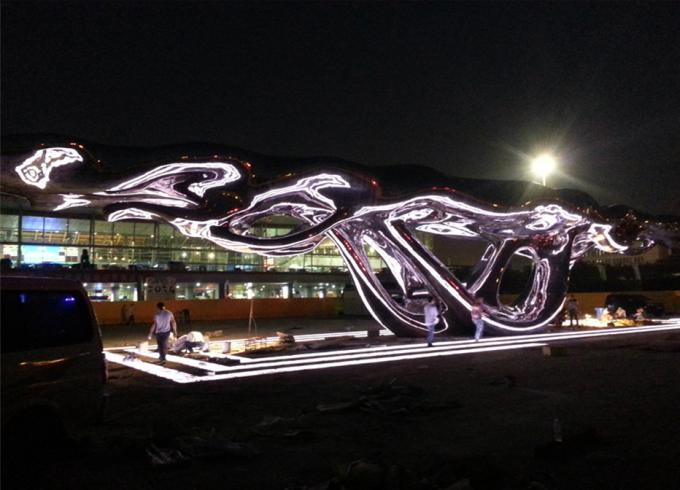 Stainless Steel Large Outdoor Sculpture , Modern Large Metal Art Sculptures 0