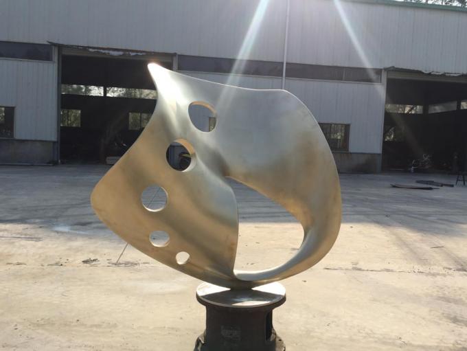 Outdoor Abstract Steel Sculpture , Bronze Art Sculpture For Garden Ornaments 0