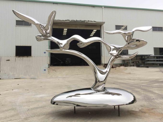Custom Size Stainless Steel Metal Animal Sculptures For Garden Ornaments