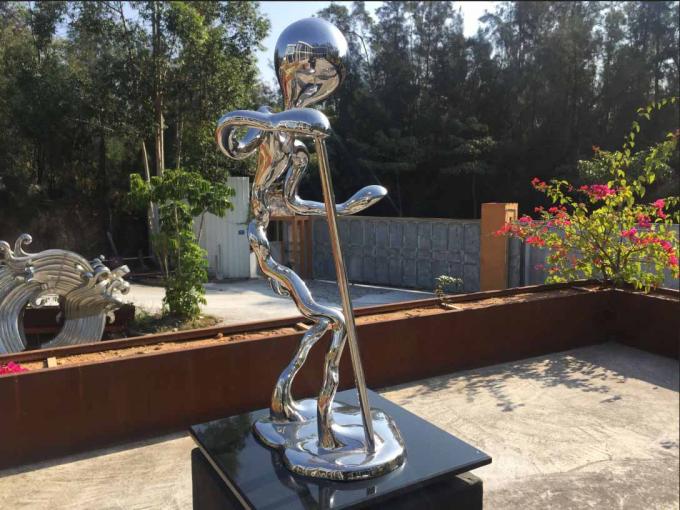 Stainless Steel Metal Figure Sculpture Mirror Polished For Home Decoration 0