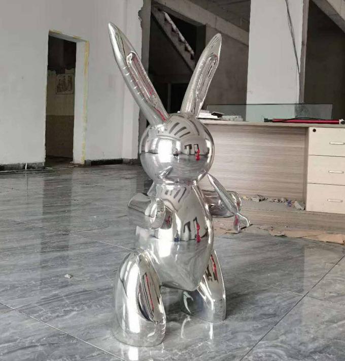 Contemporary Outdoor ODM Steel Rabbit Sculpture for Indoor Decoration 0