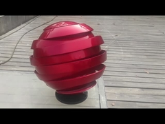 Modern Stainless Steel Sculpture, Painted Stainless Steel Abstract Sculpture