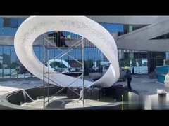 3.5 Meter Height Modern LED Stainless Steel Artwork Sculpture