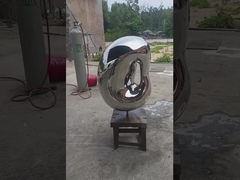 stainless steel small garden sculpture,1.0m height indoor ornaments for hotel