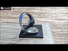 Modern Small Stainless Steel Indoor Ornaments Sculpture