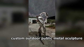 2.5 M Height Custom Abstract Stainless Steel sculpture Garden Decoration