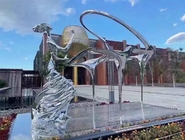 Contemporary Metal Sculpture,Stainless Steel Artwork For Park Decoration