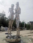 Outdoor Large Abstract Stainless Steel Sculpture For Public Decoration