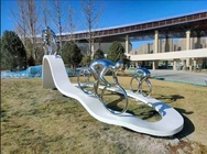 Stainless Steel Outdoor Modern Art Sculpture For Garden Decoration