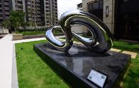 Yard Decorative Outdoor Metal Sculpture Artificial Style Infinite Stainless Steel Art