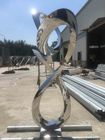 Garden Outdoor Metal Sculpture Metal Abstract Style For Square Decoration