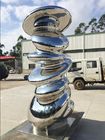 Abstract Large Outdoor Sculpture Simple Design Mirror Polished Garden Decoration
