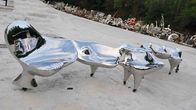 Polished Surface Large Outdoor Sculpture , Large Contemporary Garden Sculptures