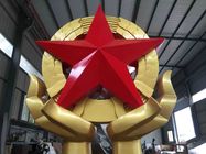 ODM / OEM Brass Garden Sculptures Five - Pointed Star Brass Baking Varnish