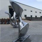 High Polished Abstract Steel Sculpture Stainless Decorative Art Garden