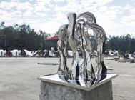 Contemporary Modern Abstract Sculpture , Stainless Steel Metal Lawn Ornaments