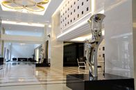Hotel Decoration Tall Abstract Sculpture With Mirror Polished Surface Finish
