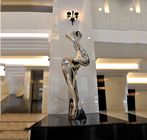 Hotel Decoration Tall Abstract Sculpture With Mirror Polished Surface Finish