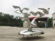 Custom Size Stainless Steel Metal Animal Sculptures For Garden Ornaments