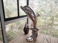 Polished Metal Animal Sculptures , Modern Metal Animal Garden Sculptures