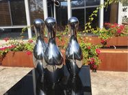 0.5m Height Home Decor Sculptures Polished Stainless Steel Corrosion Resistance