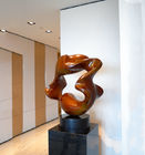 Hotel Decoration Indoor Metal Sculptures , Copper Contemporary Art Statues