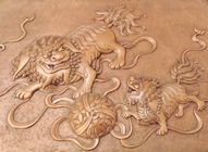 Handmade Brass Ancient Relief Sculpture Size Customized For Gallary Decoration