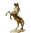 Custom Large Outdoor Brass Horse Statue 3 Meter Height Plaza Decoration
