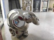 Abstract ODM / OEM Accept Metal Animal Sculptures Statue For Garden Decor