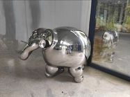 Abstract ODM / OEM Accept Metal Animal Sculptures Statue For Garden Decor