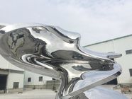 2.5 Meter Height Stainless Steel Large Garden Sculpture For Plaza Decoration
