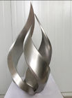 Brush Surface Metal Flower Bud Stainless Steel Outdoor Sculpture For Outdoor Decoration