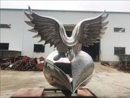 Customized Stainless Steel Garden Sculptures , Abstract Metal Art Sculptures