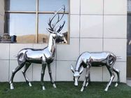 Mirror Polished Ss Metal Animal Sculptures For Garden Ornaments