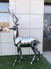 Mirror Polished Ss Metal Animal Sculptures For Garden Ornaments