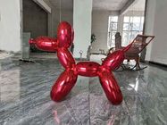 Custom Modern Animal Stainless Steel 1.2m Bubble Dog Sculpture