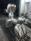 Height 1.2 Meter Stainless Steel Bubble Dog Sculpture