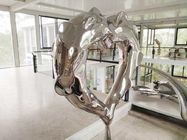 Polished Modern Stainless Steel Art Sculptures Metal Outdoor Decoration
