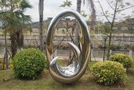 Polished Contemporary 2.0m Height Abstract Metal Outdoor Sculpture