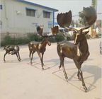 ODM Mirror Polished Bronze Outdoor Garden Deer Statues