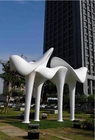 Public Art Outdoor Metal Sculpture Stainless Steel For Plaza Decoration