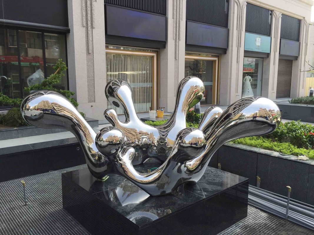 Hotel Decoration Modern Metal Outdoor Sculptures Water - Drop Accept Custom