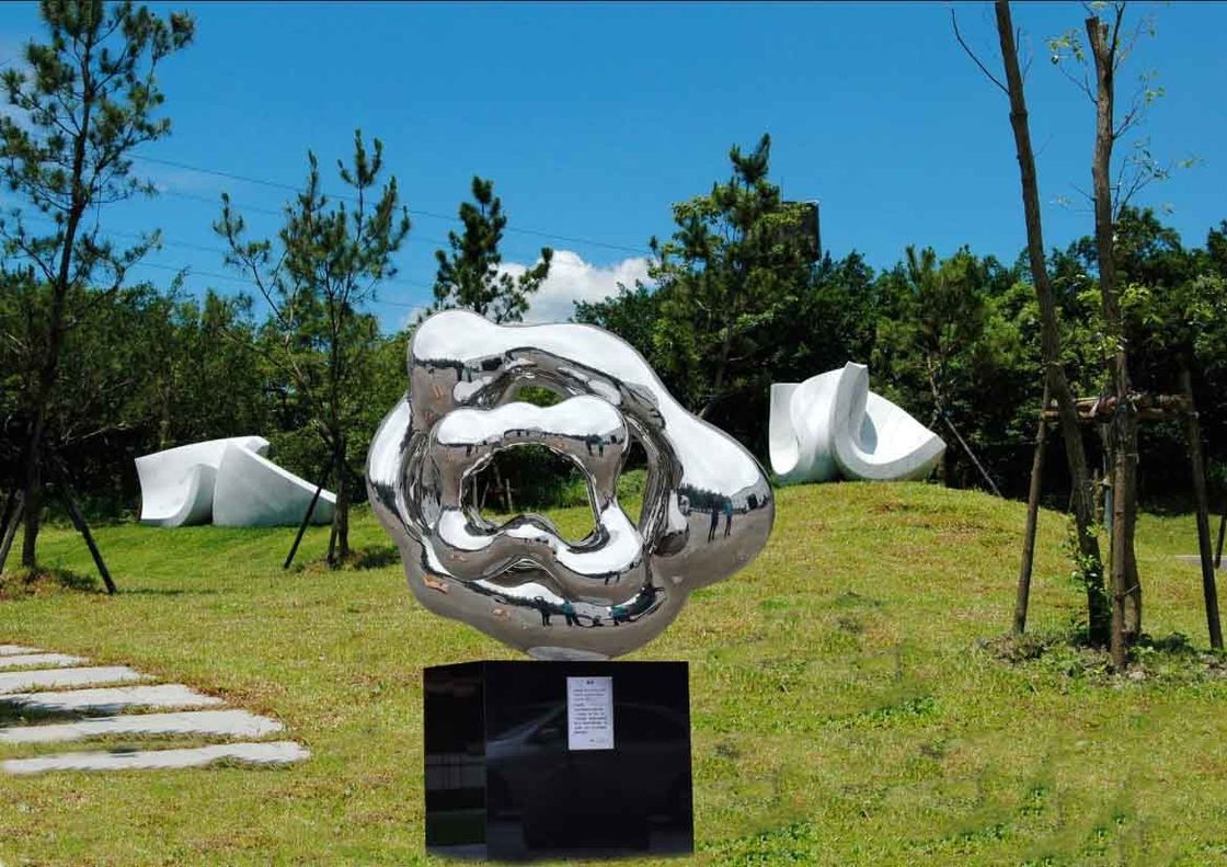Outdoor Abstract Stainless Steel Sculpture And Statues Garden Ornaments