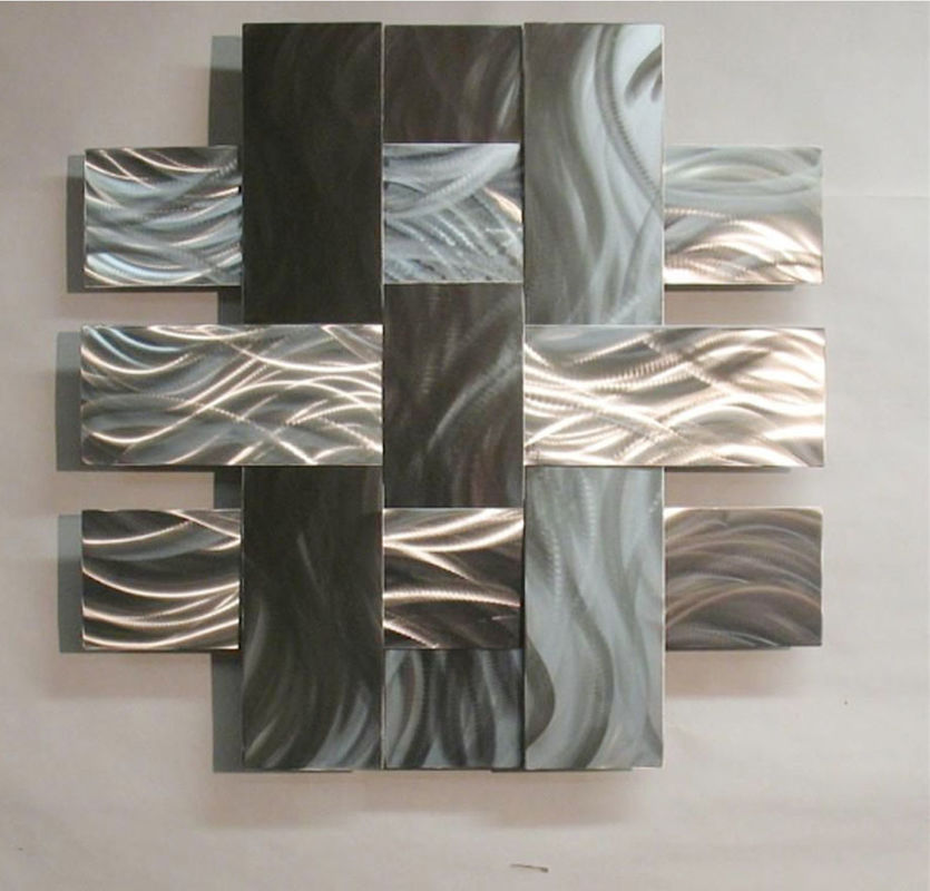 ODM Modern Abstract Stainless Steel Wall Sculpture For Home / Gallary Decoration
